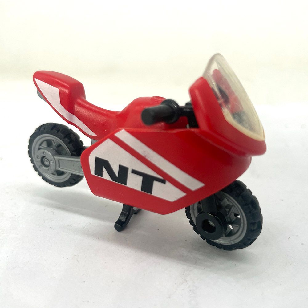 playmobil moto enfant rouge