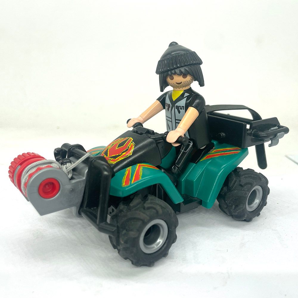 playmobil quad équipé vert foncé