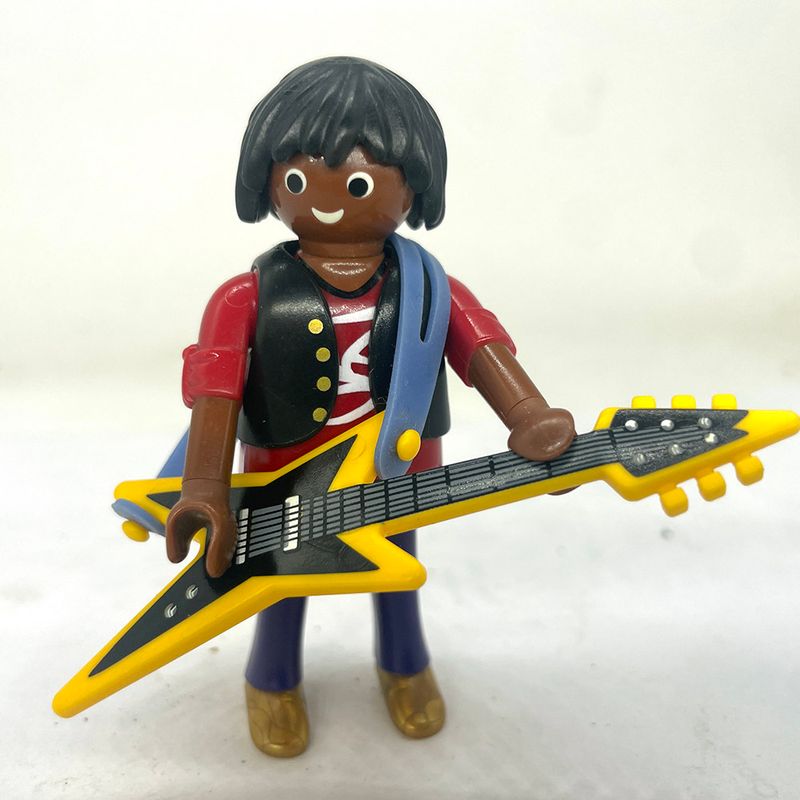 playmobil guitariste black