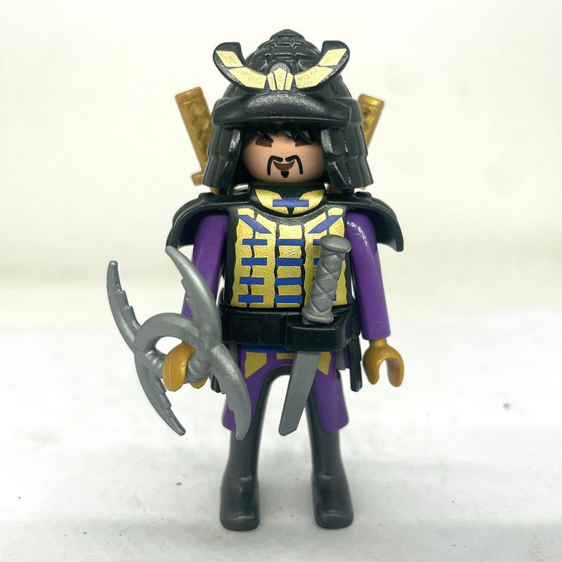 playmobil guerrier samouraï violet