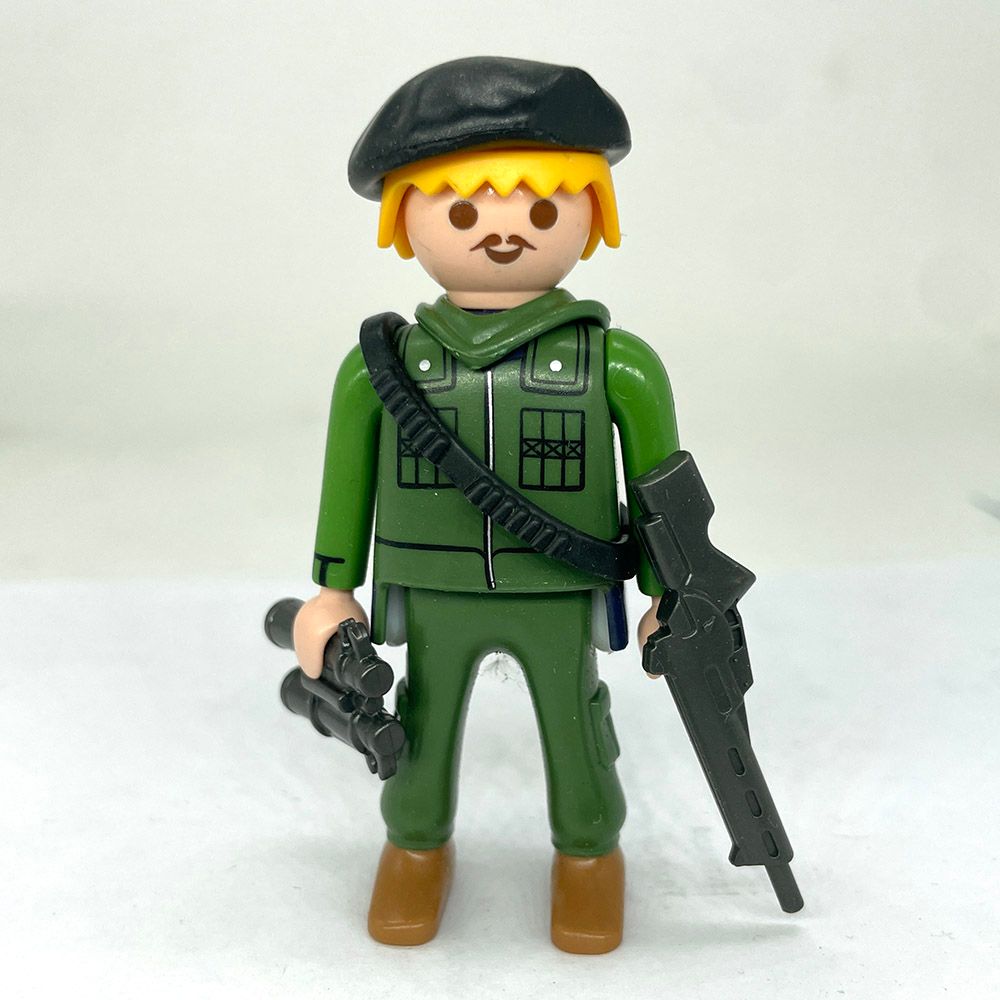 playmobil soldat armée kaki
