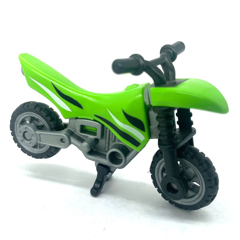 playmobil moto enfant verte