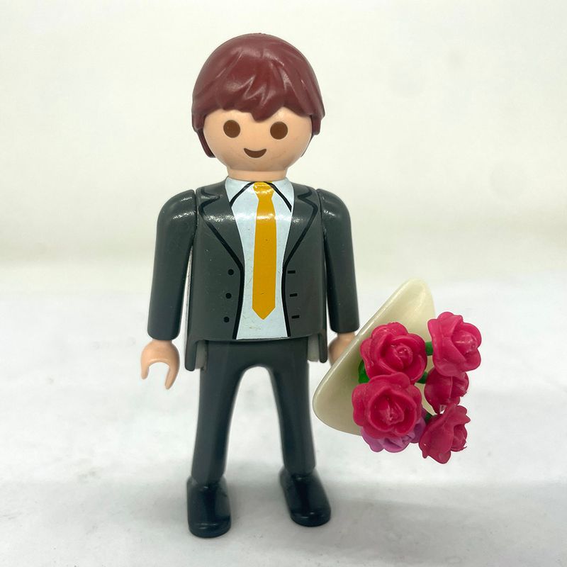 playmobil marié costume et bouquet