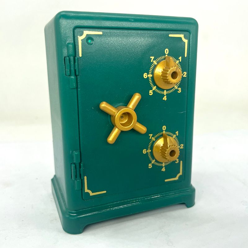 playmobil coffre vert et or