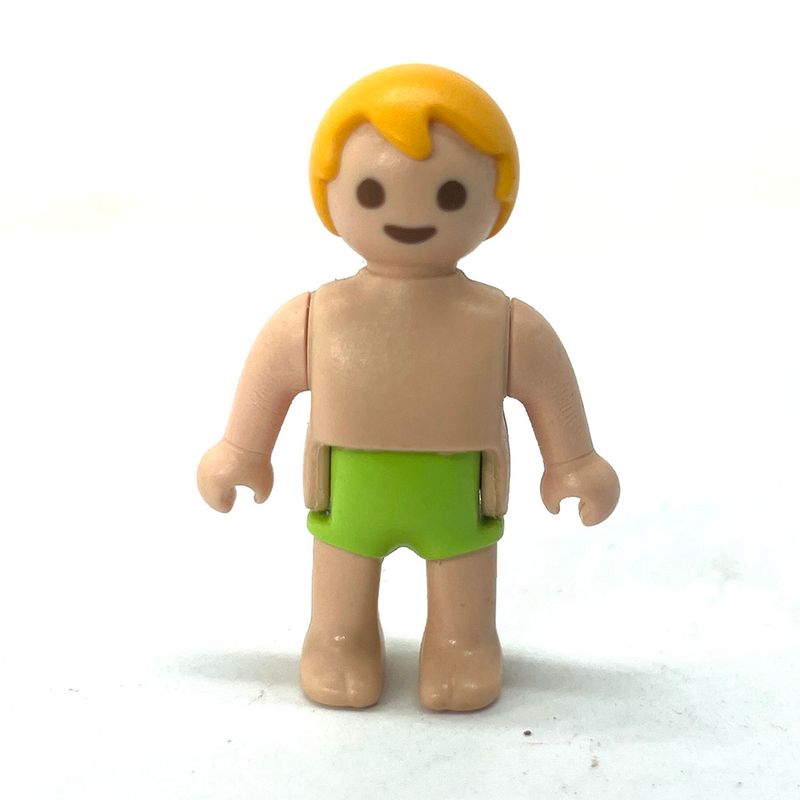 playmobil bébé nu couche verte