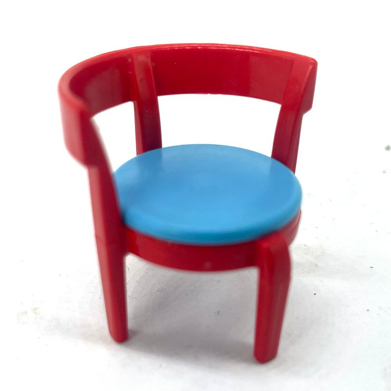 playmobil chaise moderne rouge bleu