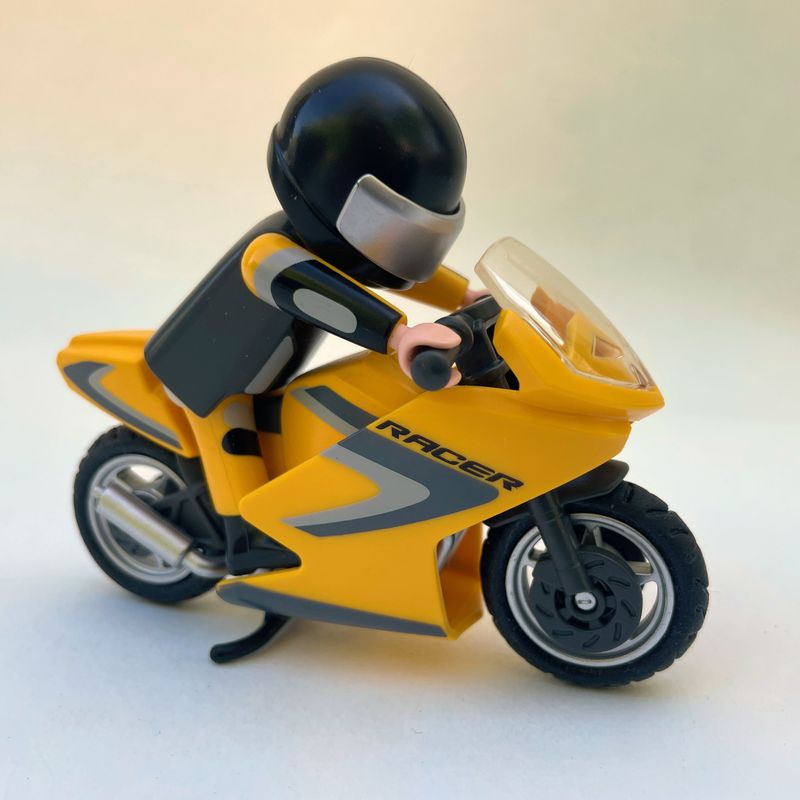 playmobil moto de course jaune 2 playmobil moto de course jaune 2