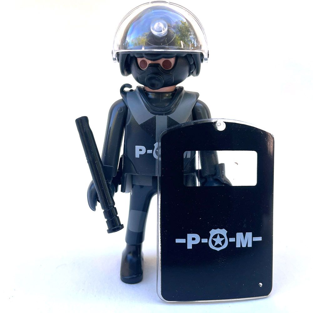 playmobil policier swat gris 2
