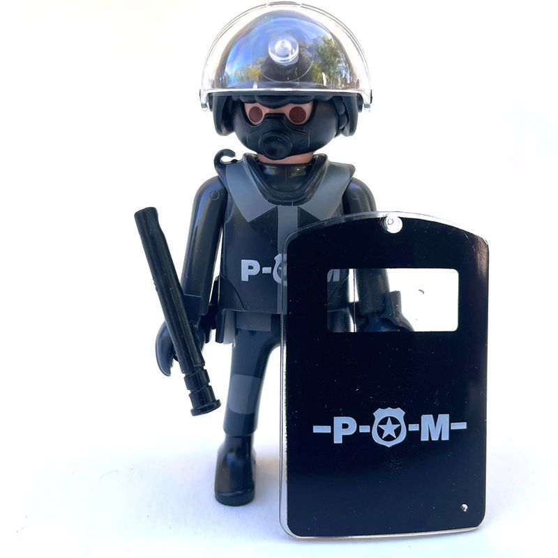 playmobil policier swat gris 2