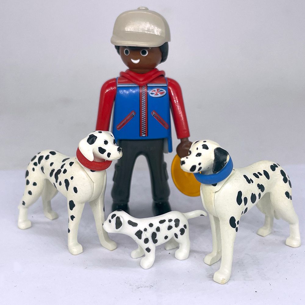 playmobil promeneur de chiens bergers allemands playmobil promeneur de chiens bergers allemands