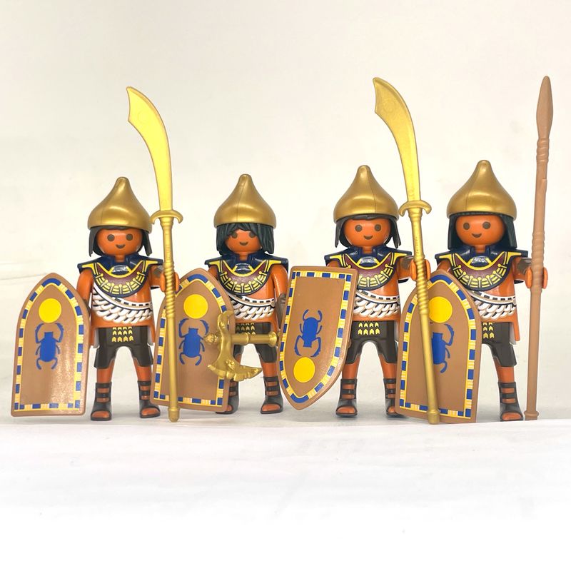 playmobil 4 soldats égyptiens playmobil 4 soldats égyptiens