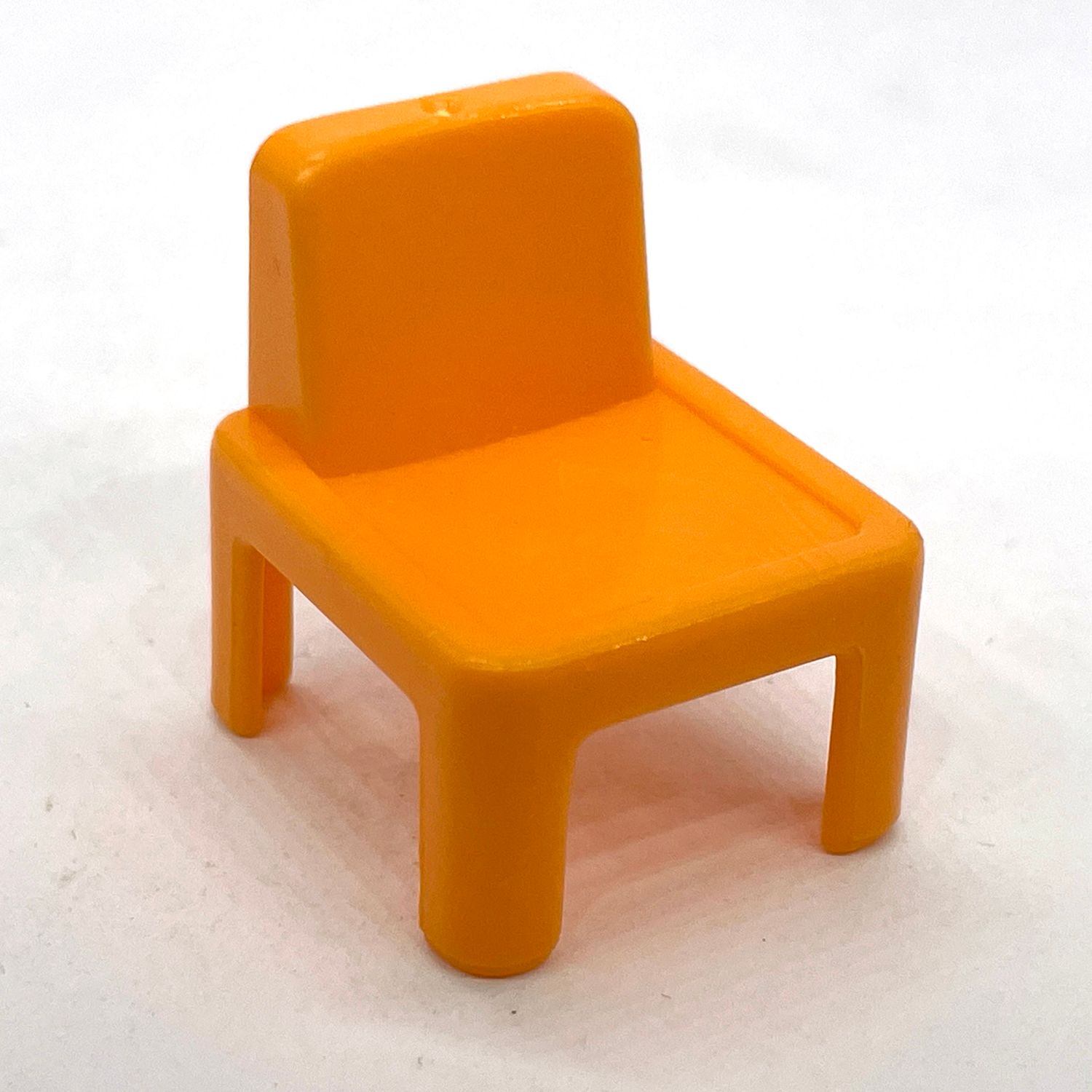 playmobil chaise enfant orange clair