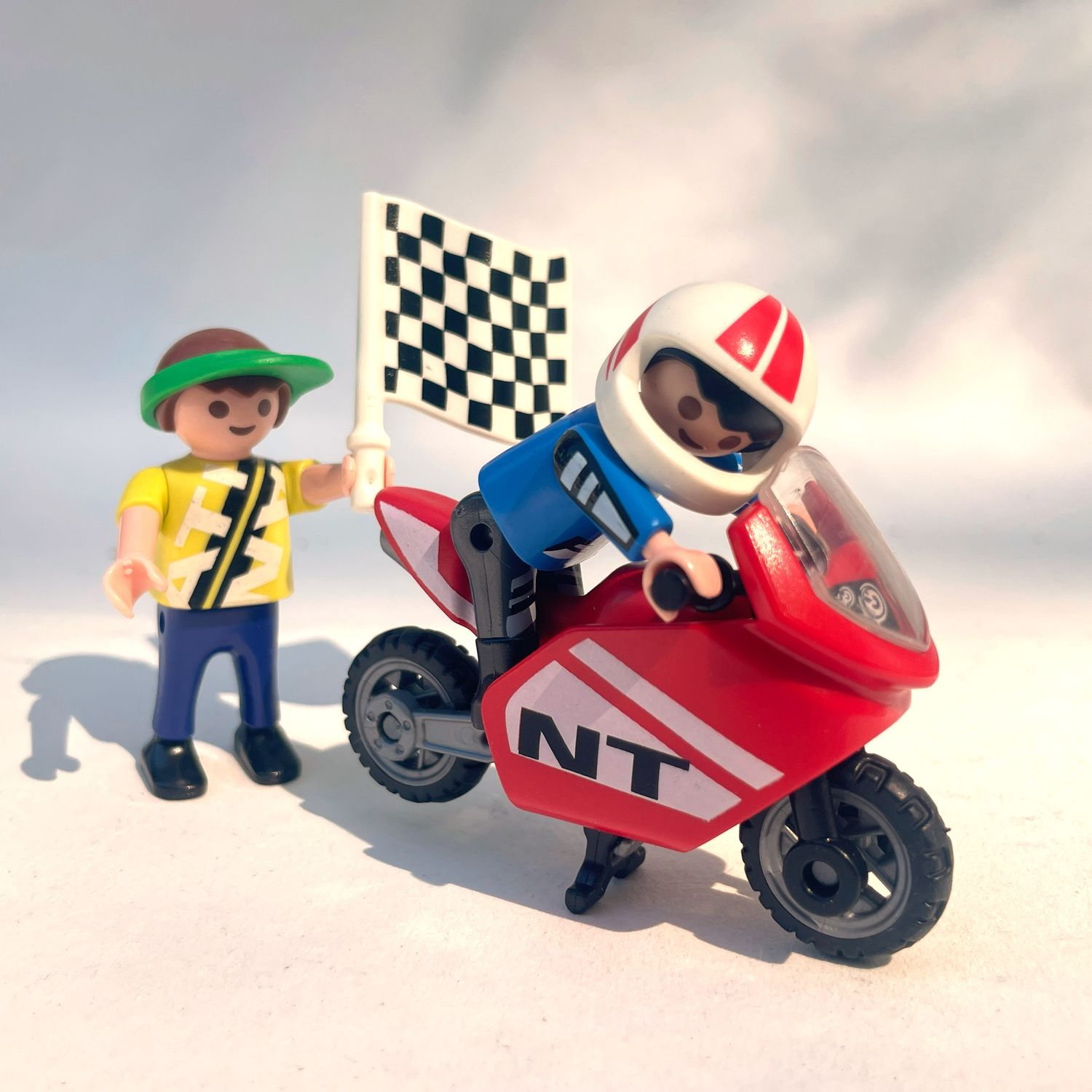 playmobil enfants et moto