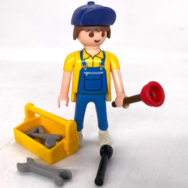 playmobil ouvrier bricoleur plombier playmobil ouvrier bricoleur plombier