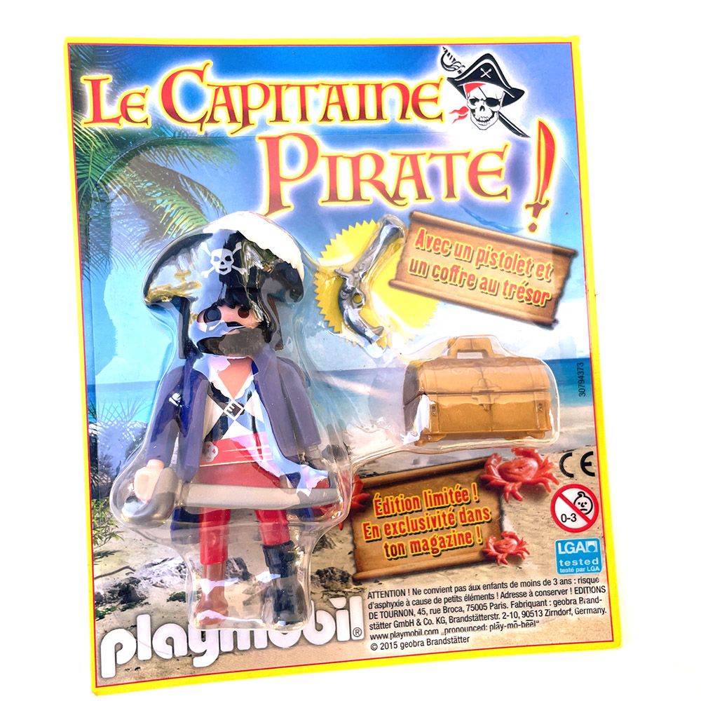 playmobil blister capitaine pirate bleu
