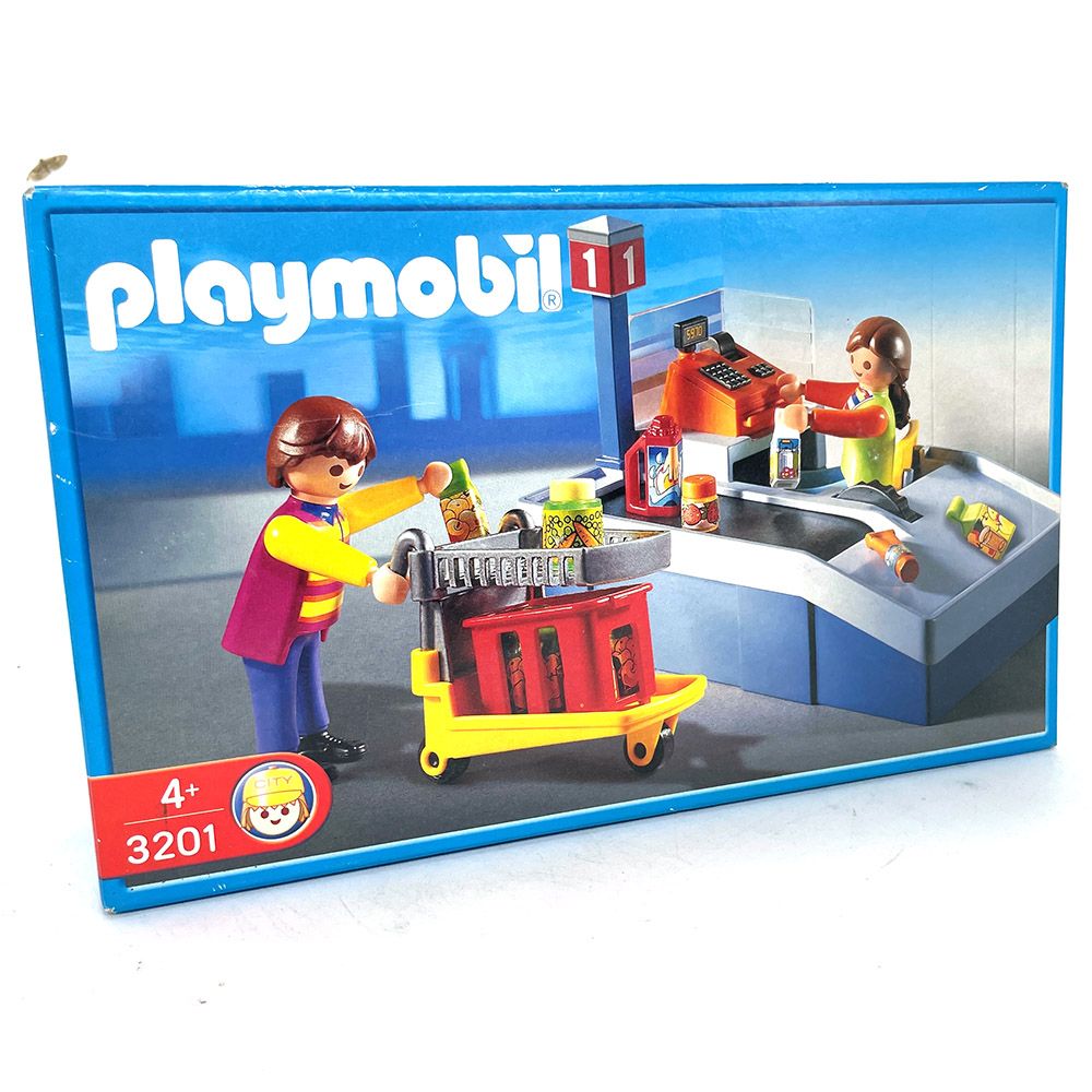 playmobil 3201 caisse de supermarché