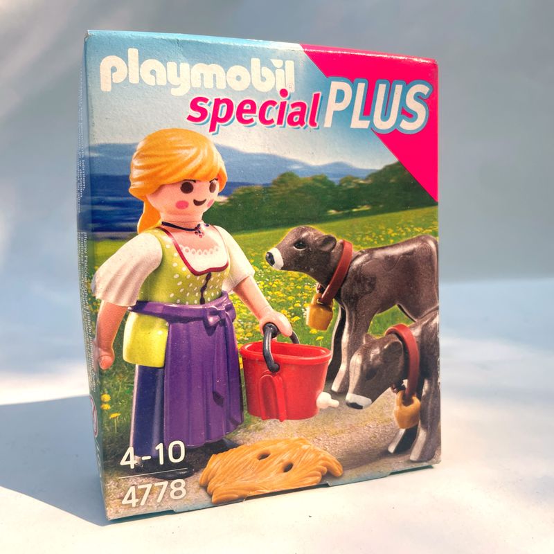 playmobil 4778 fermière et veaux playmobil 4778 fermière et veaux