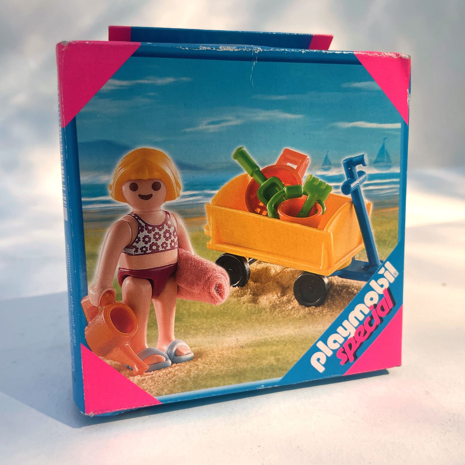 playmobil 4755 fillette cariole de plage
