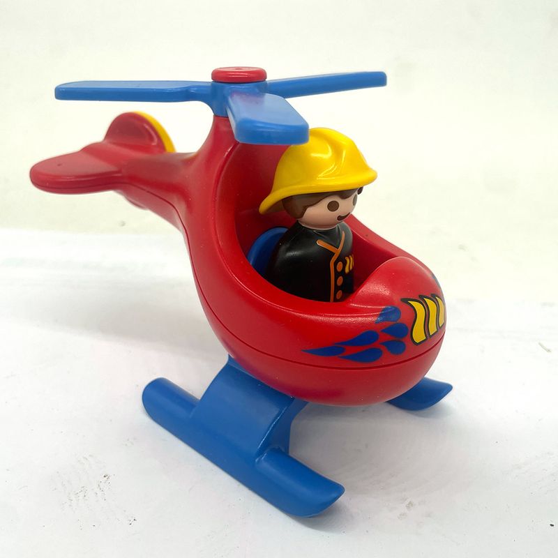 playmobil 1-2-3 hélico pompier playmobil 1-2-3 hélico pompier
