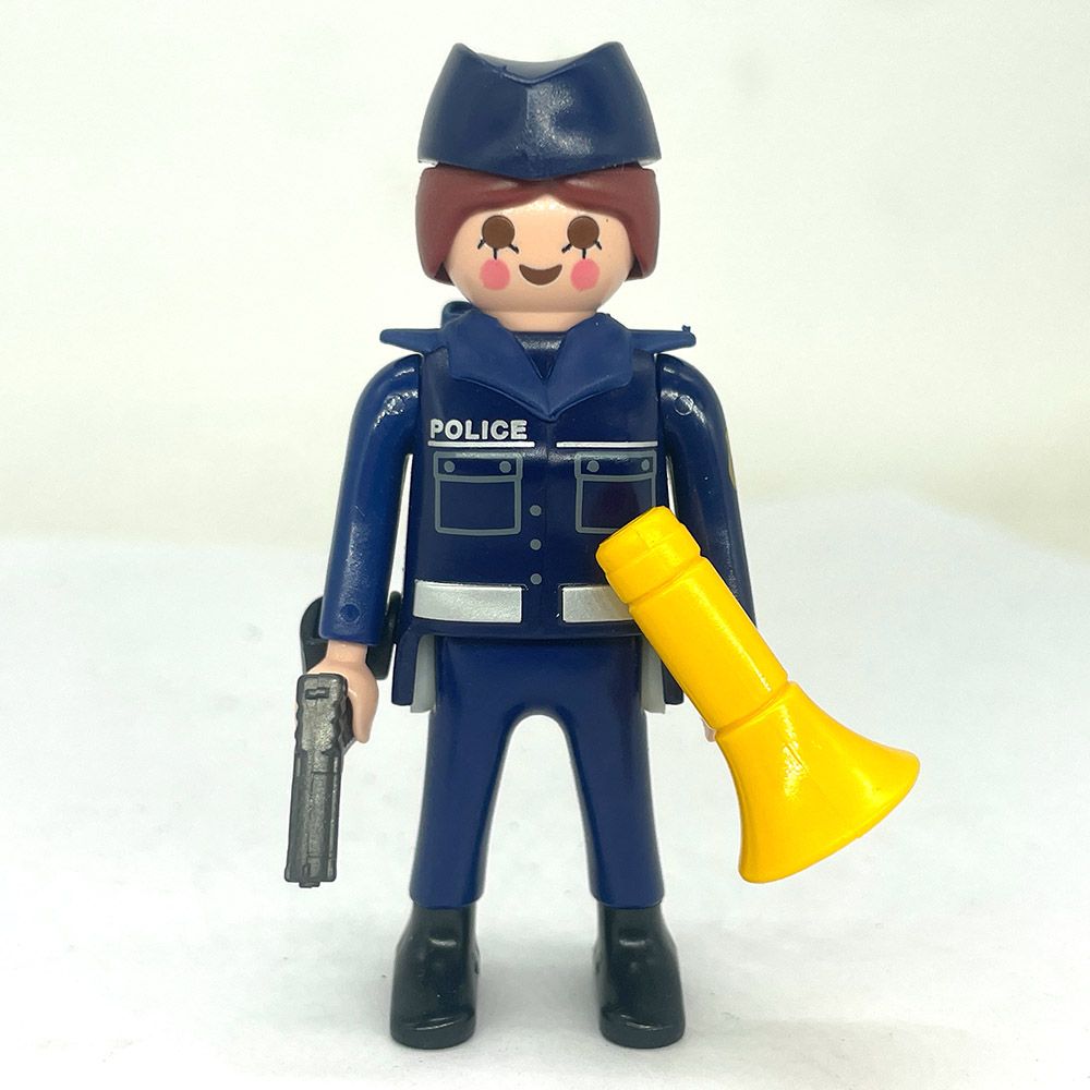 playmobil policière marine au calot playmobil policière marine au calot