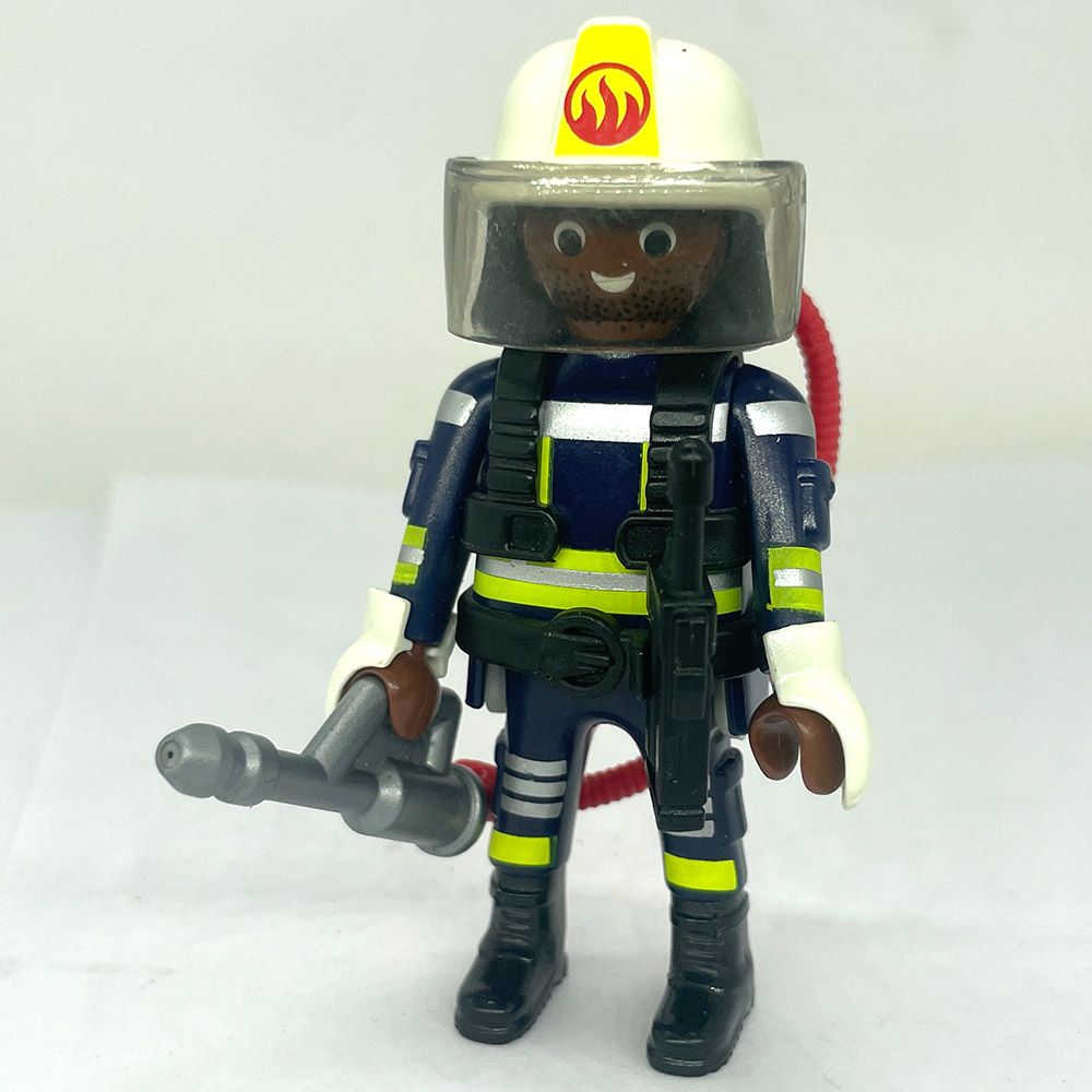 playmobil pompier équipé black