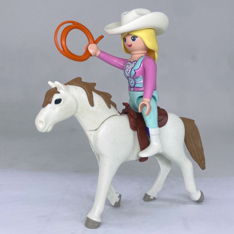 playmobil lady rodeo pastel playmobil lady rodeo pastel