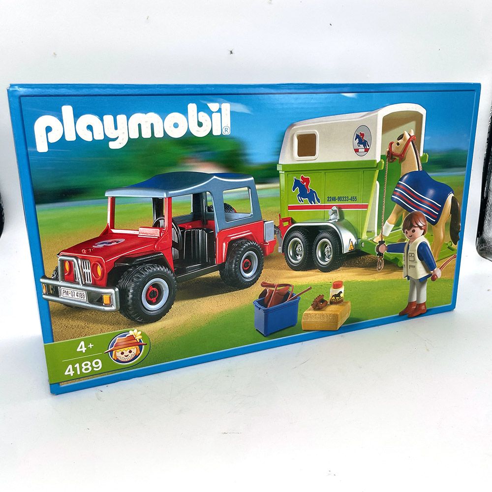 playmobil 4189 jeep et remorque équitation playmobil 4189 jeep et remorque équitation