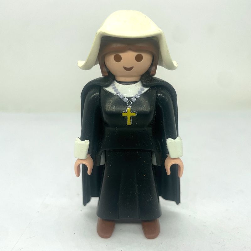 playmobil religieuse nonne en noir