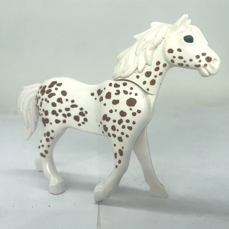 playmobil cheval moderrne blanc moucheté playmobil cheval moderrne blanc moucheté