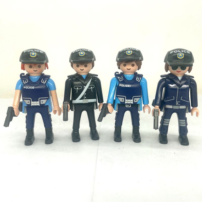 playmobil 4 policiers bleus playmobil 4 policiers bleus