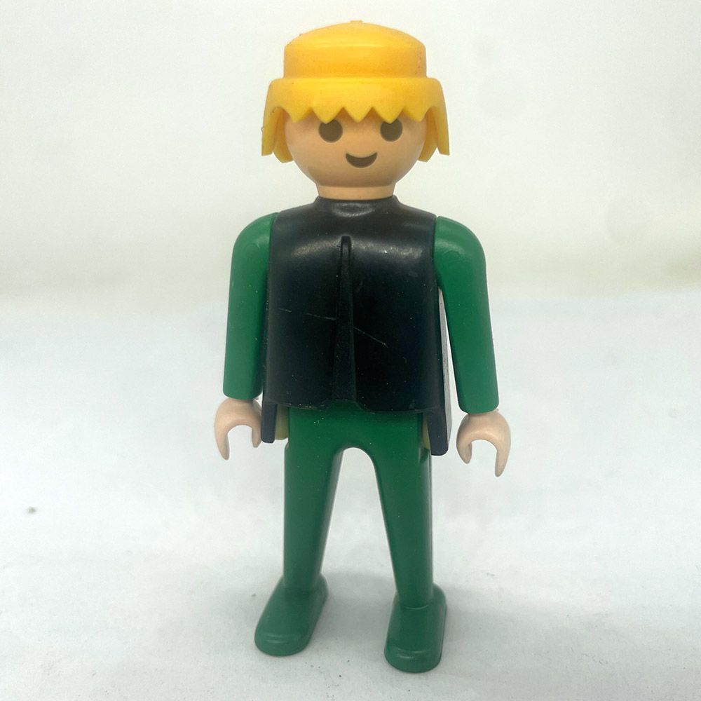 playmobil homme vintage noir et vert playmobil homme vintage noir et vert