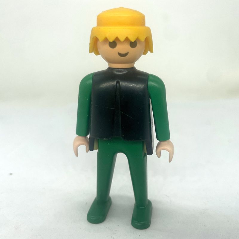 playmobil homme vintage noir et vert playmobil homme vintage noir et vert