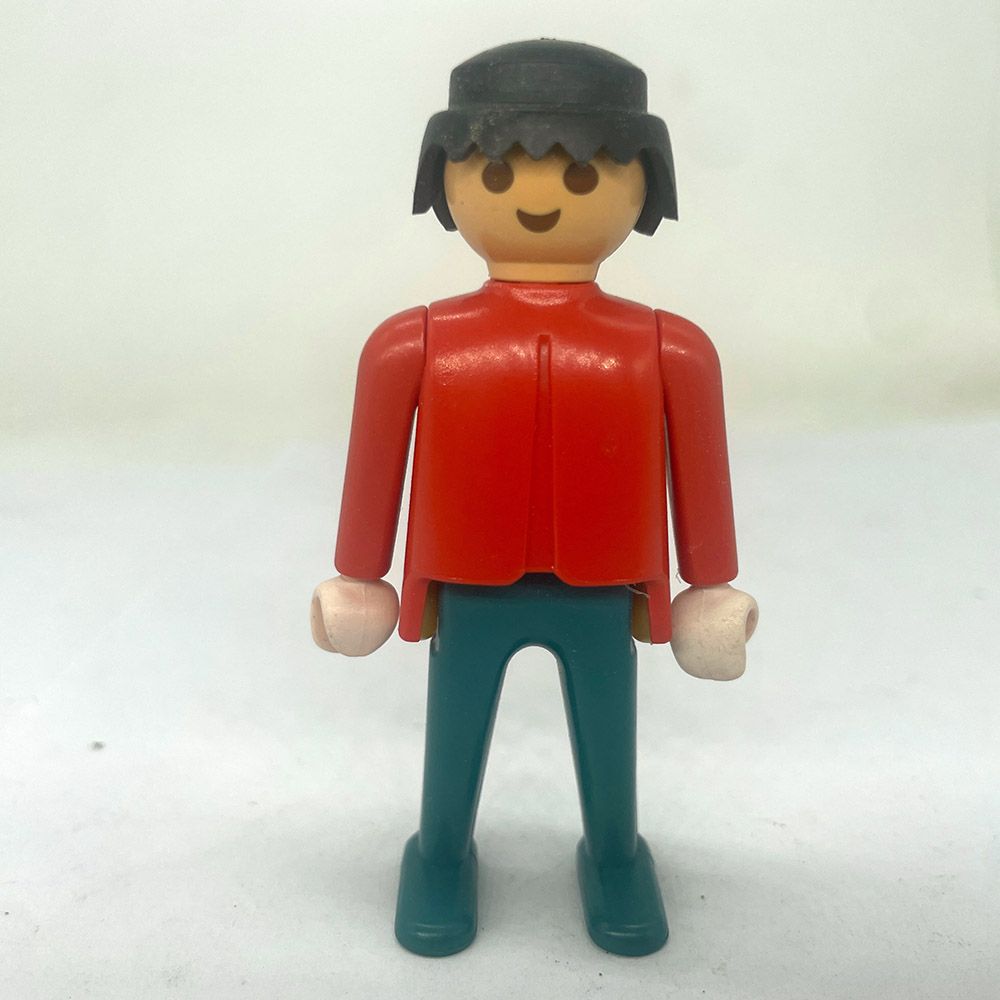 playmobil homme vintage rouge bas bleu playmobil homme vintage rouge bas bleu