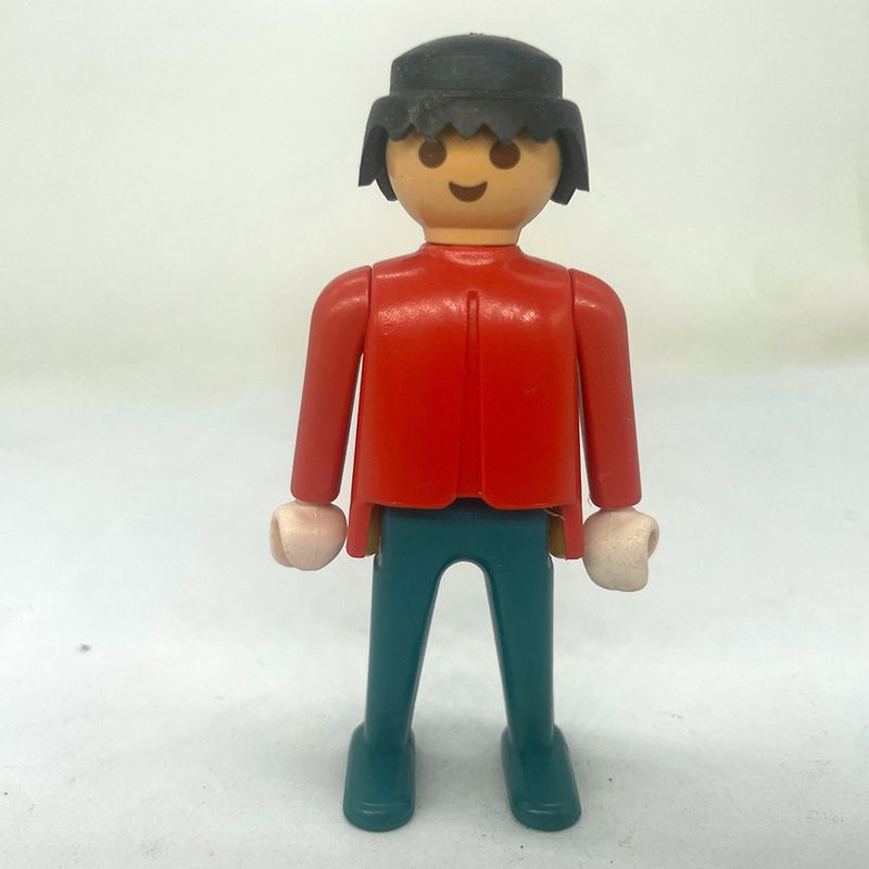playmobil homme vintage rouge bas bleu playmobil homme vintage rouge bas bleu