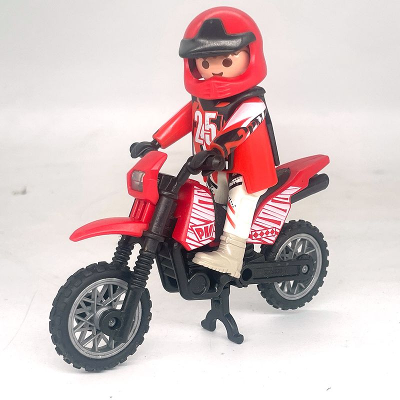 playmobil motocross rouge playmobil motocross rouge