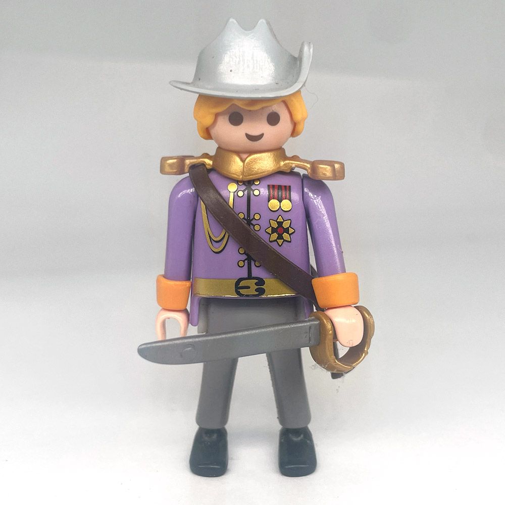 playmobil officier sudiste mauve