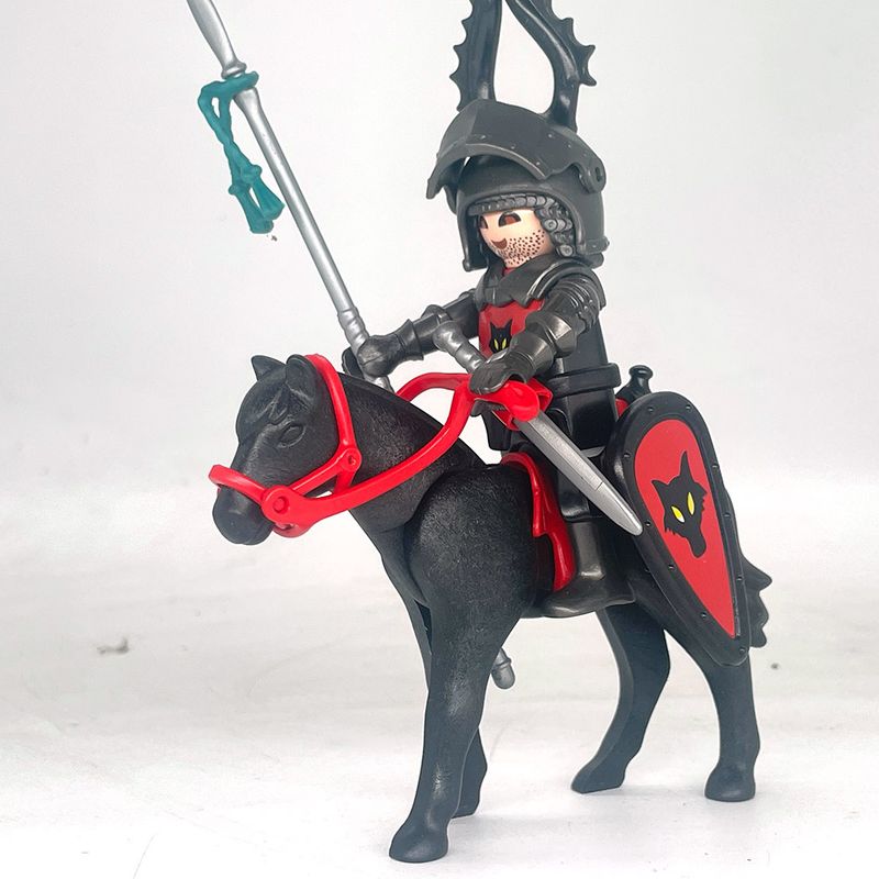 playmobil chevalier à cheval du loup
