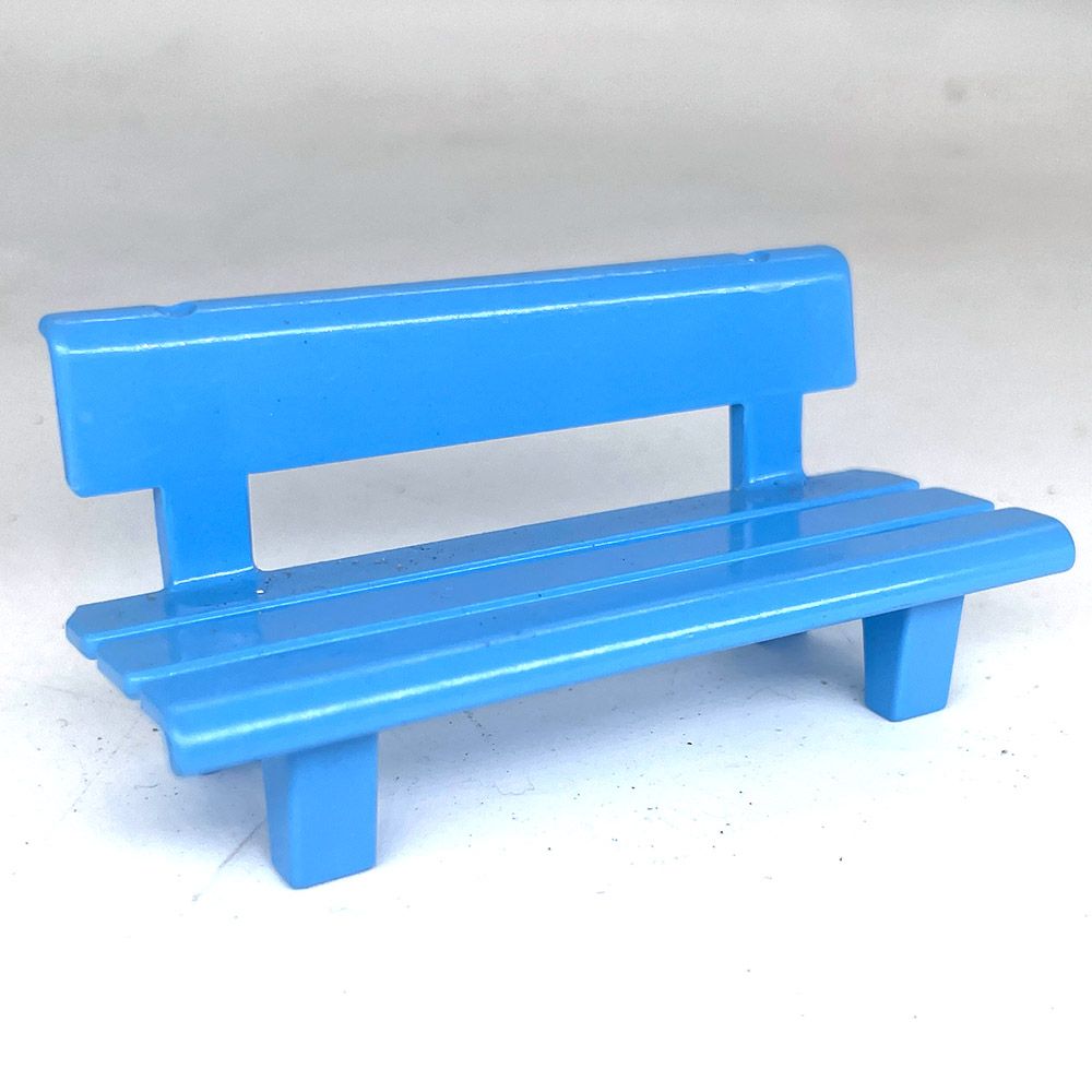 playmobil banc extérieur bleu clair playmobil banc extérieur bleu clair