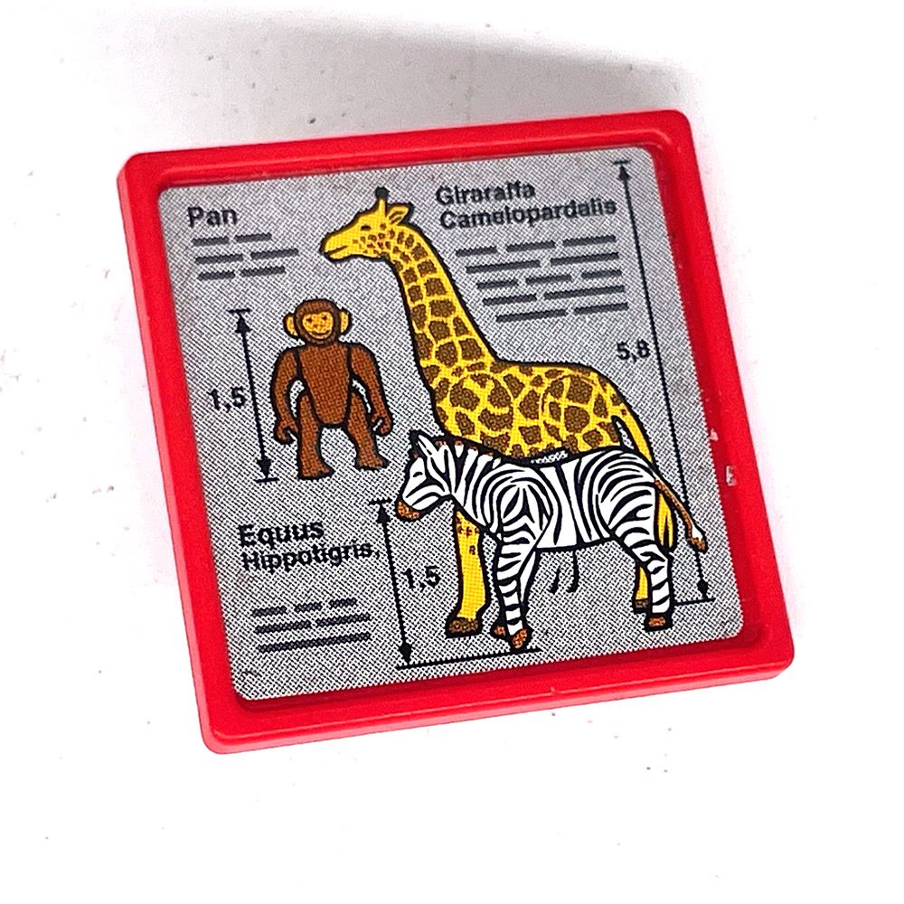 playmobil panneau carré girafe du zoo playmobil panneau carré girafe du zoo