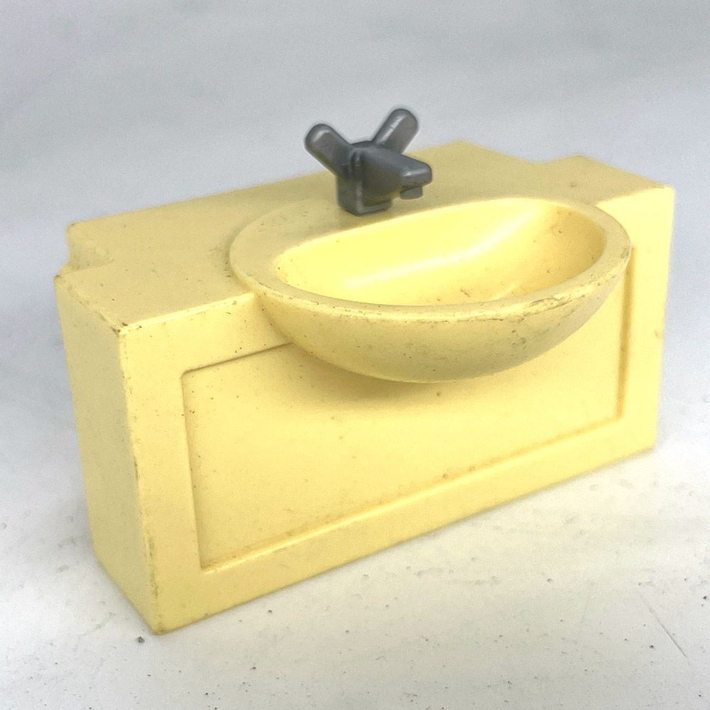 playmobil lavabo à emboîter jaune playmobil lavabo à emboîter jaune