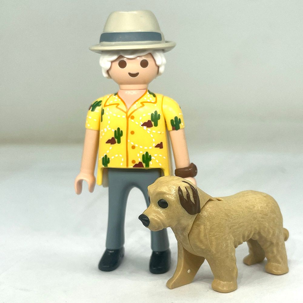 playmobil homme touriste avec chien doc playmobil homme touriste avec chien doc