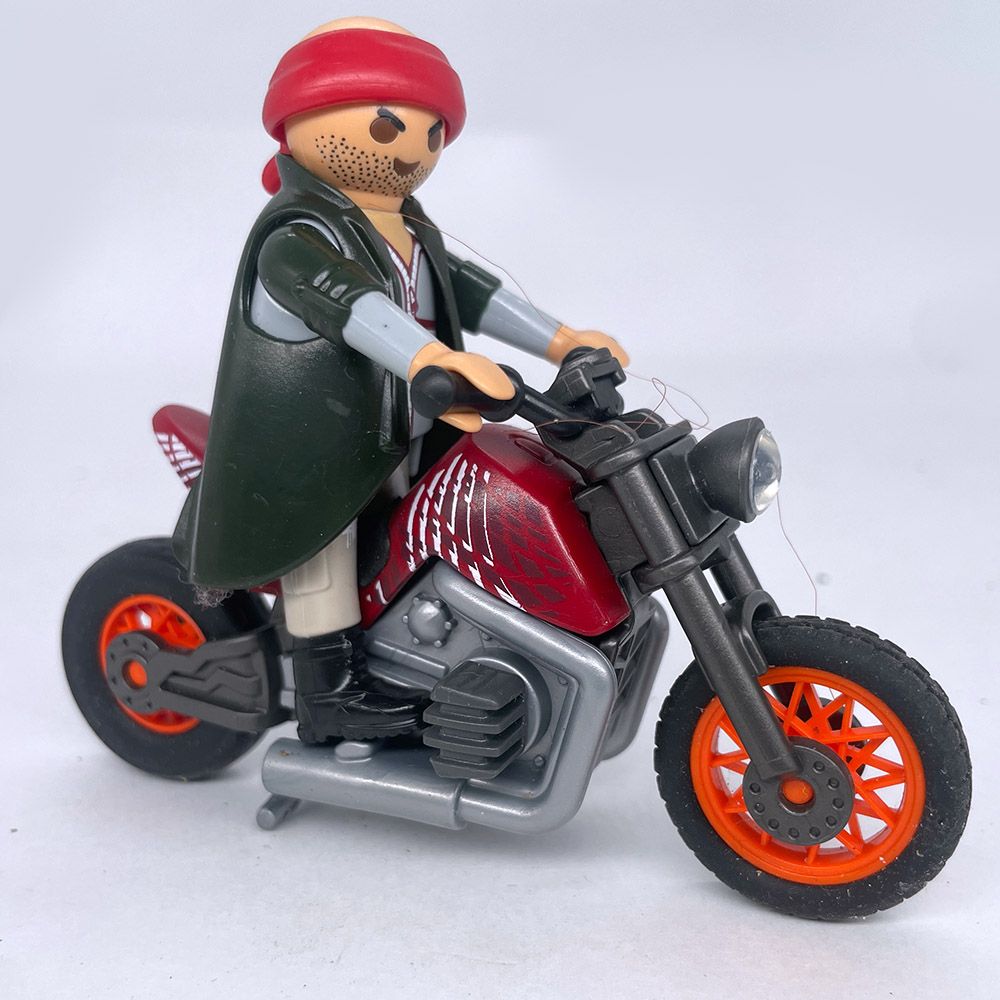 playmobil motocross rouge bad boy
