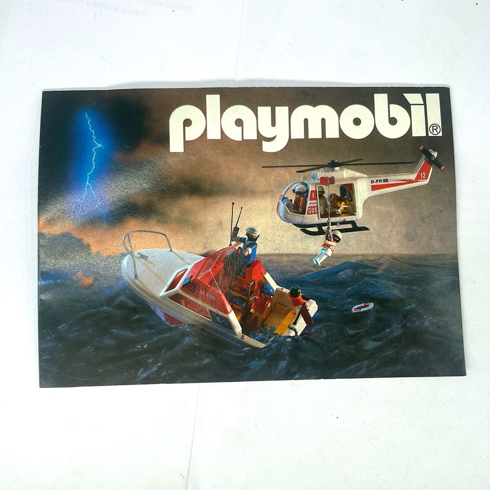 Playmobil leaflet pub bateau secours
