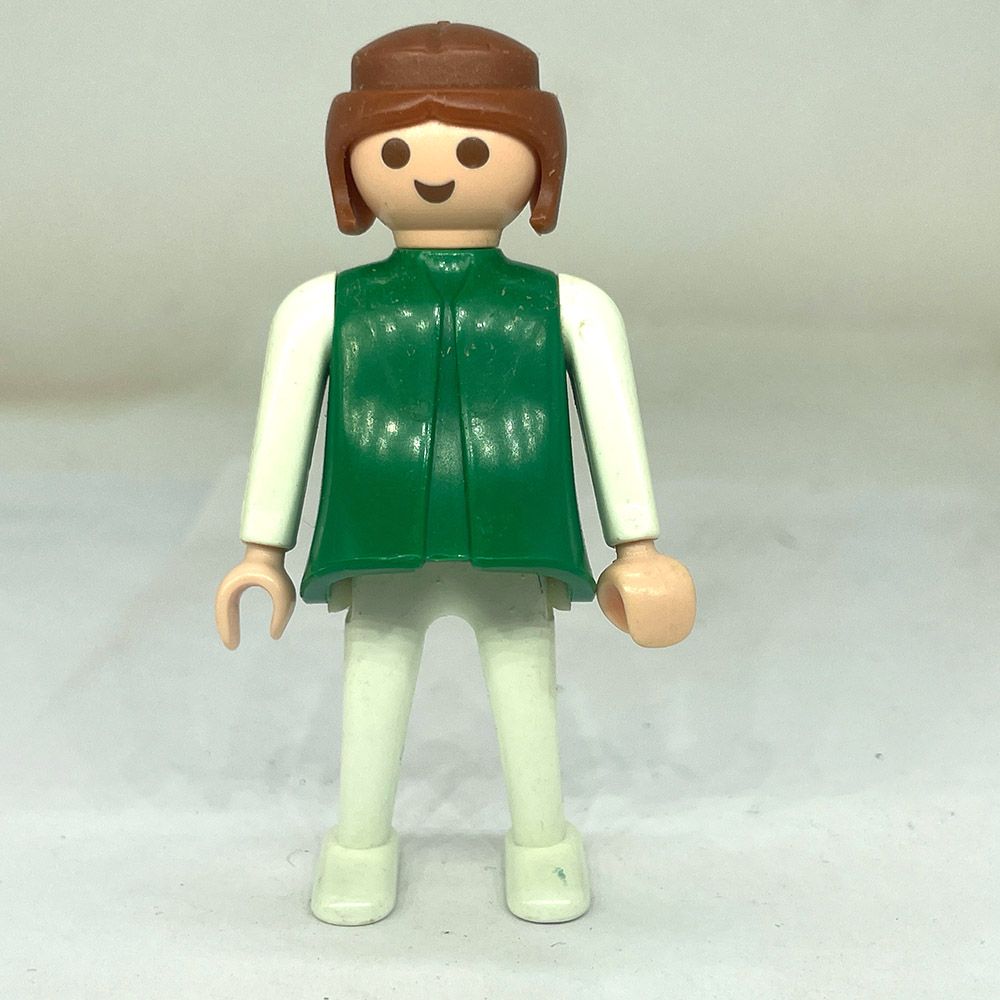 Playmobil femme vintage verte et blanche