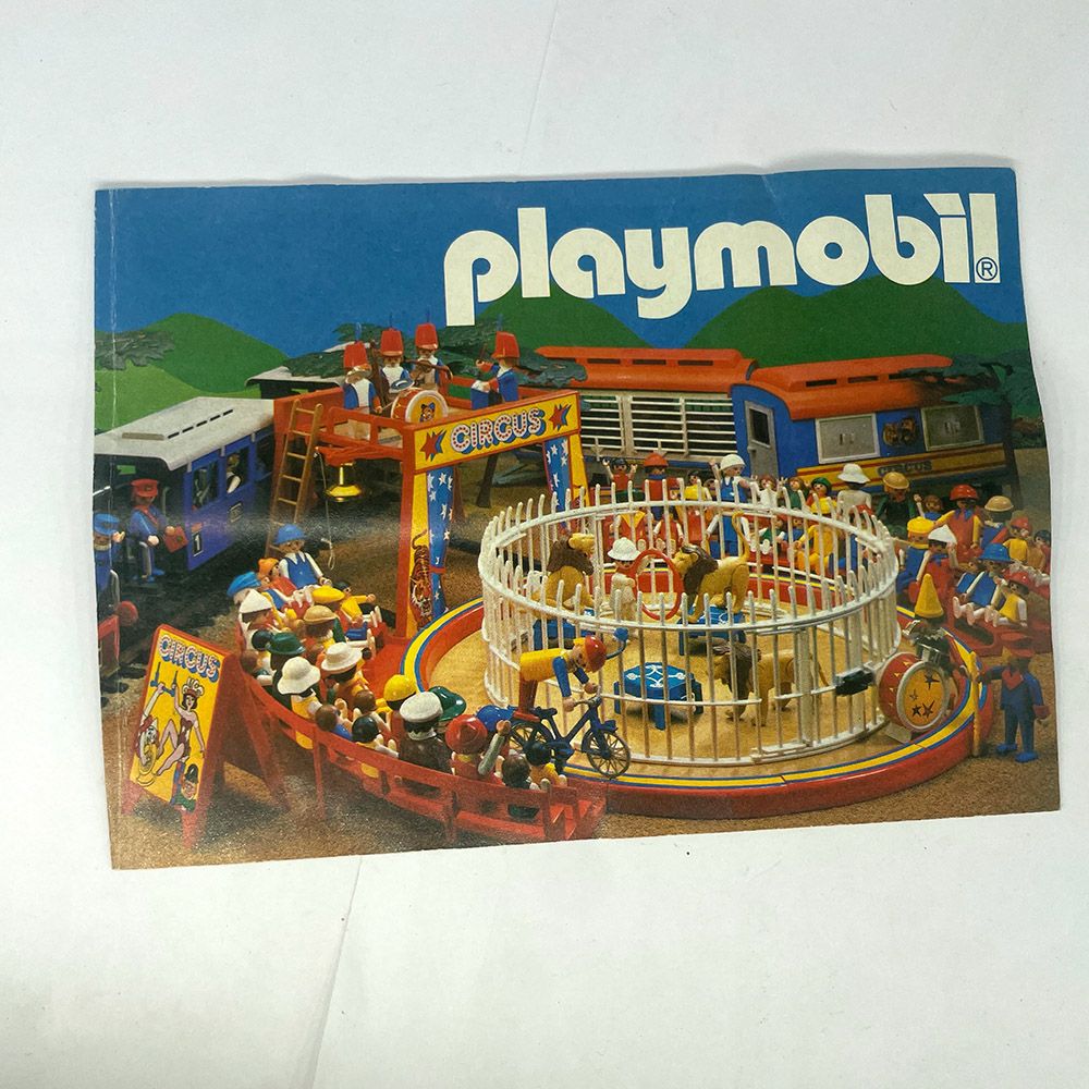 Playmobil leaflet pub cirque vintage