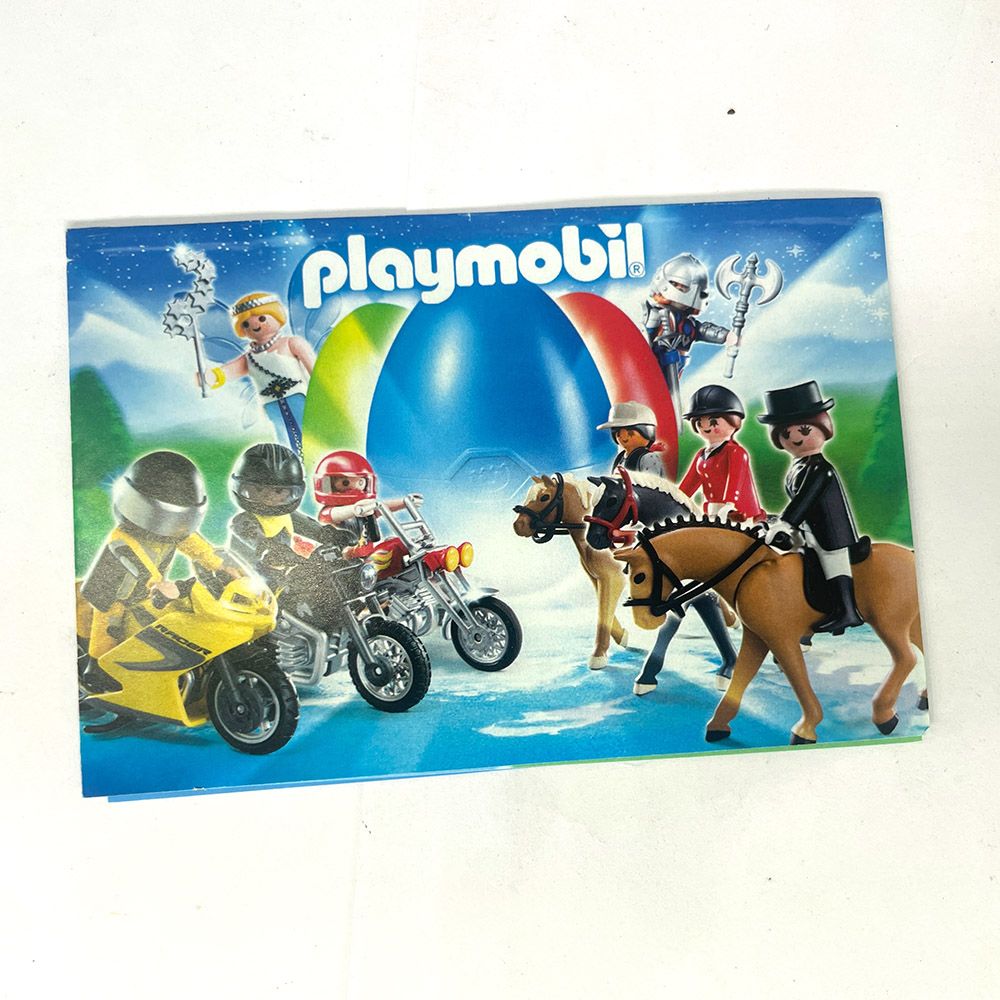 Playmobil leaflet pub équitation et motos
