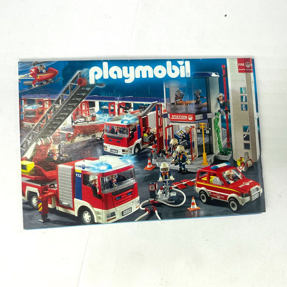 Playmobil leaflet pub caserne de pompier