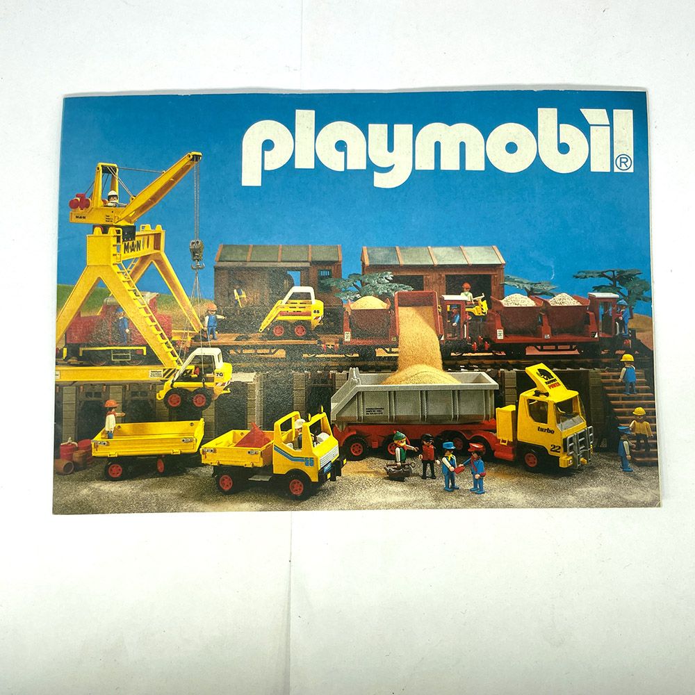 Playmobil leaflet pub train travaux