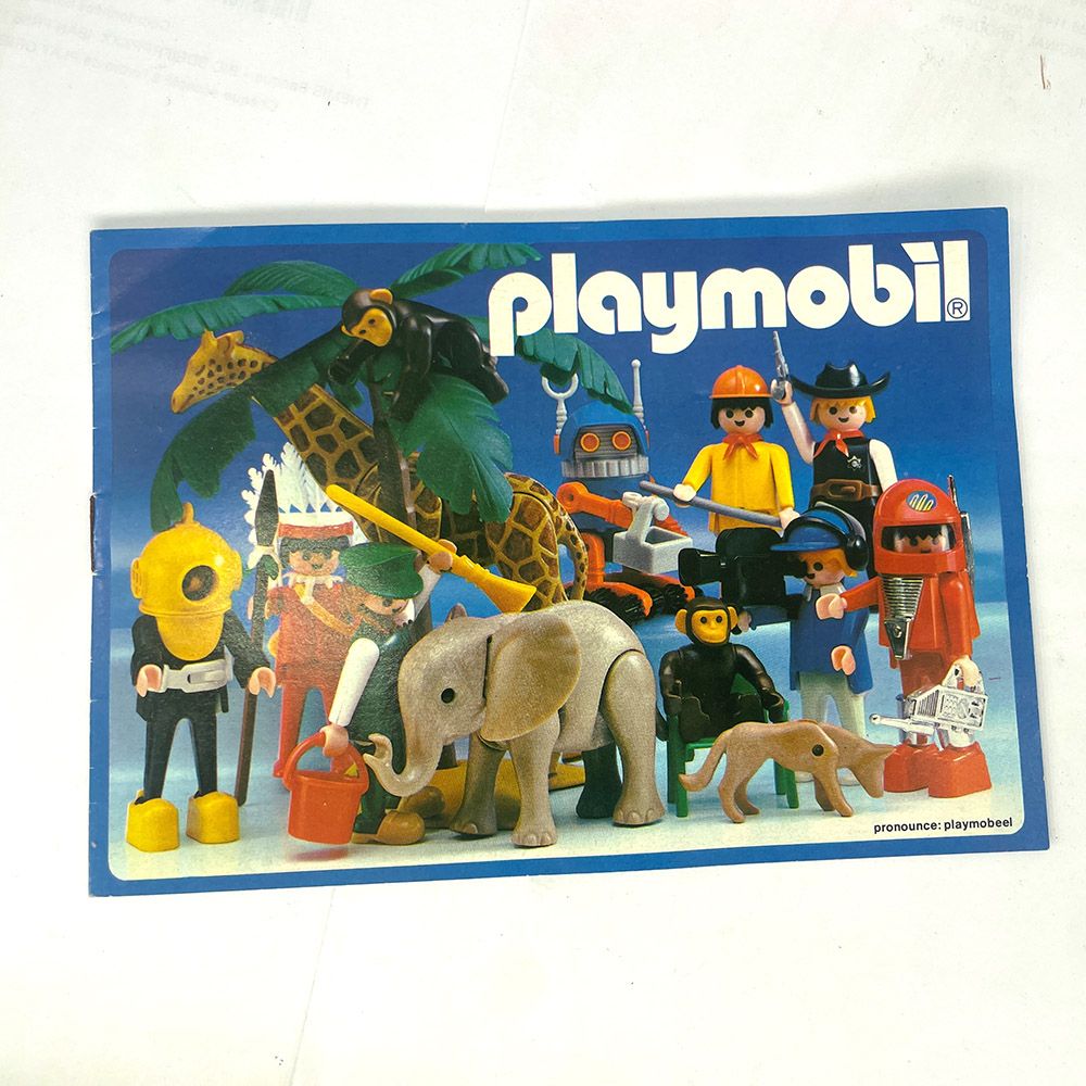 Playmobil leaflet pub personnages vintage Playmobil leaflet pub personnages vintage