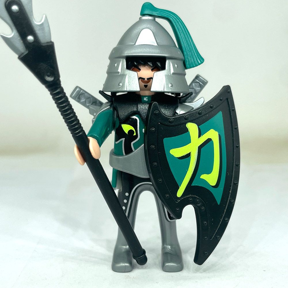 playmobil samouraï vert